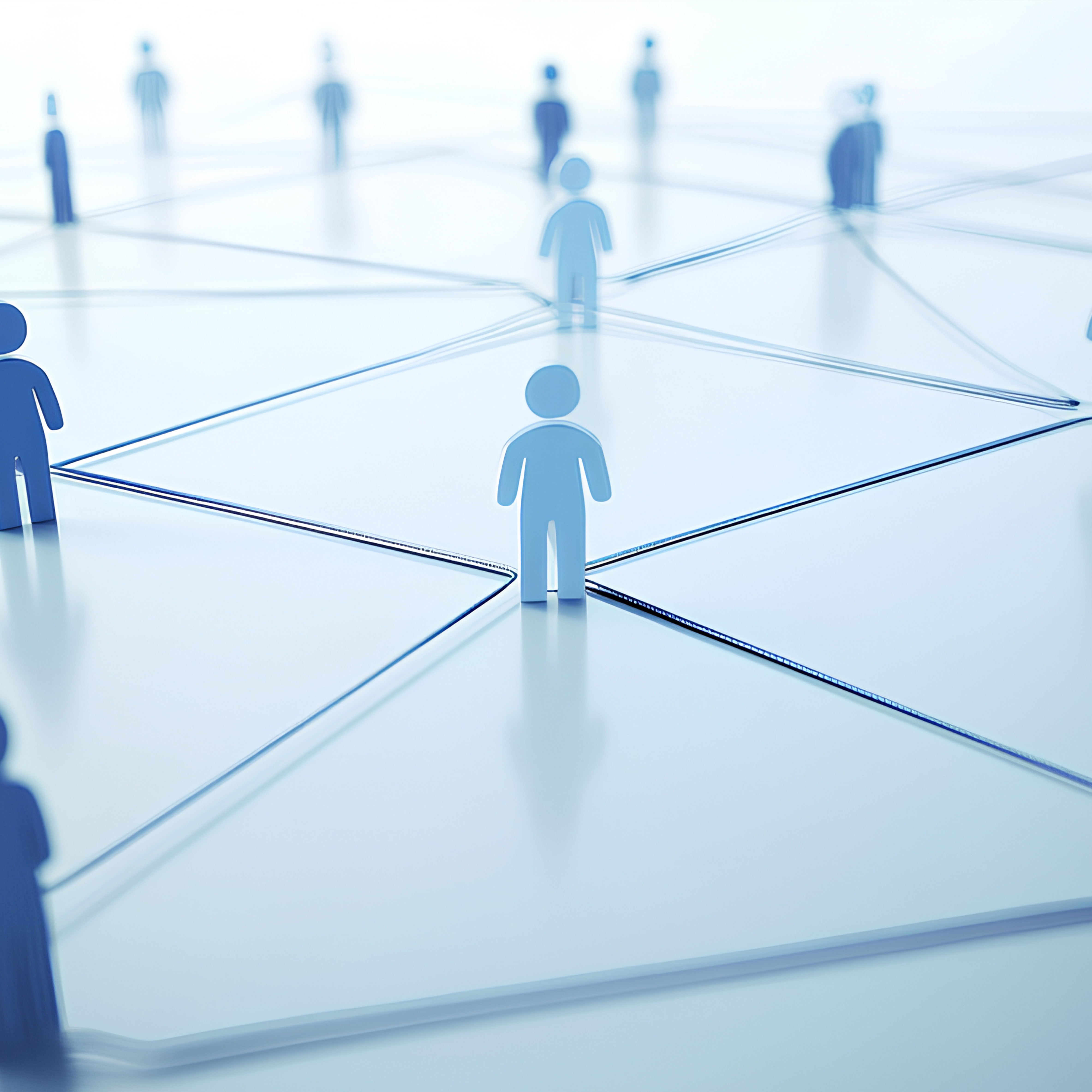 Lines connecting depicting a network